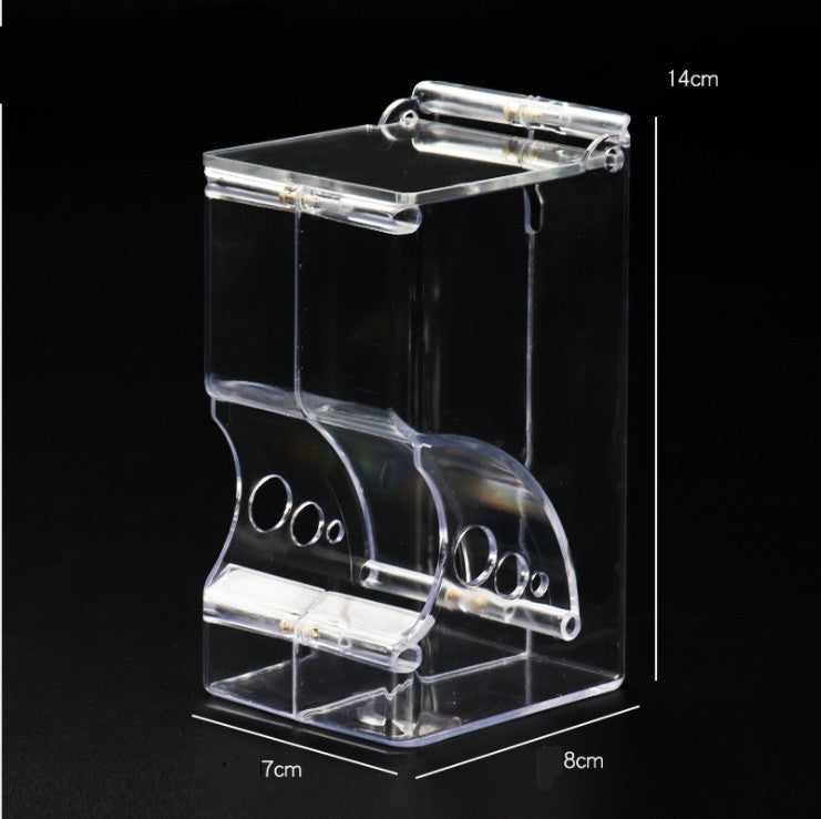 Transparent and Adjustable Food Dispenser For Hamsters
