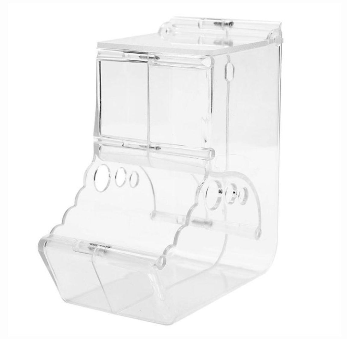 Transparent and Adjustable Food Dispenser For Hamsters