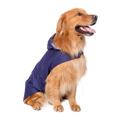 Dog Raincoat Poncho For Large Breeds