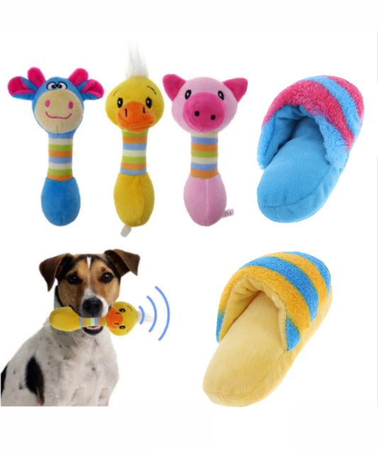 Stuffed Plush Squeaking Chew Toy For Dogs