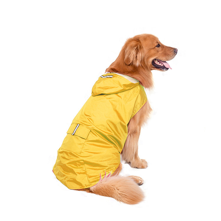 Dog Raincoat Poncho For Large Breeds