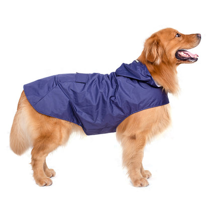 Dog Raincoat Poncho For Large Breeds