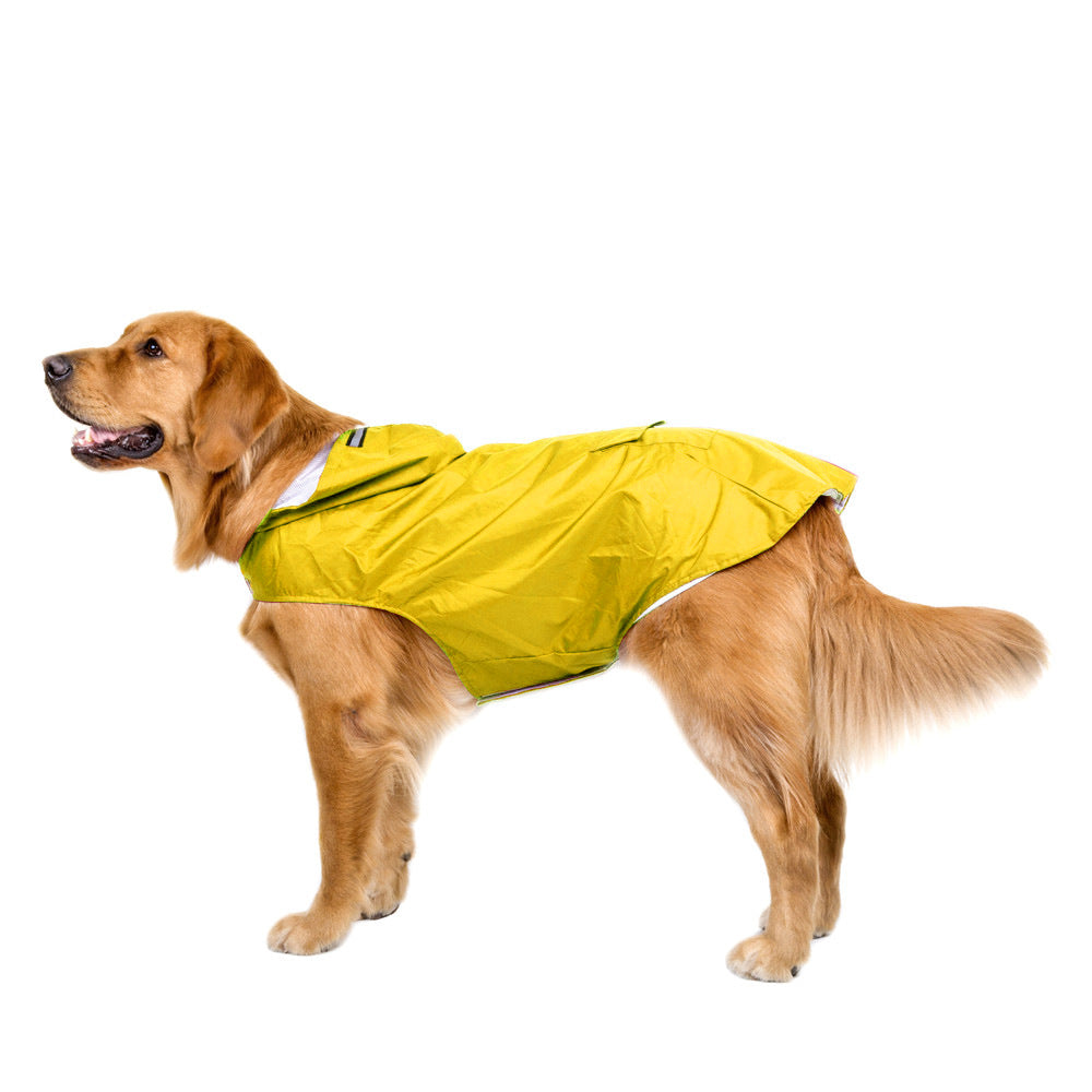 Dog Raincoat Poncho For Large Breeds